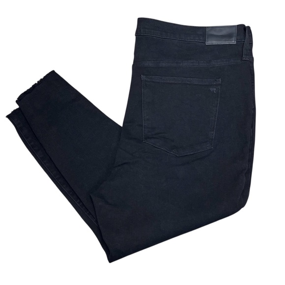 Madewell 10” High Rise Black Distressed Jeggings NWT Women’s Size 35 Petite - Picture 2 of 12